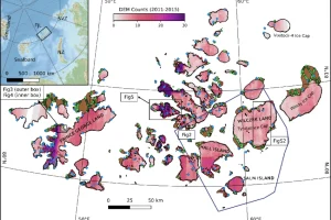 Glacier Coverage of Franz Josef Land